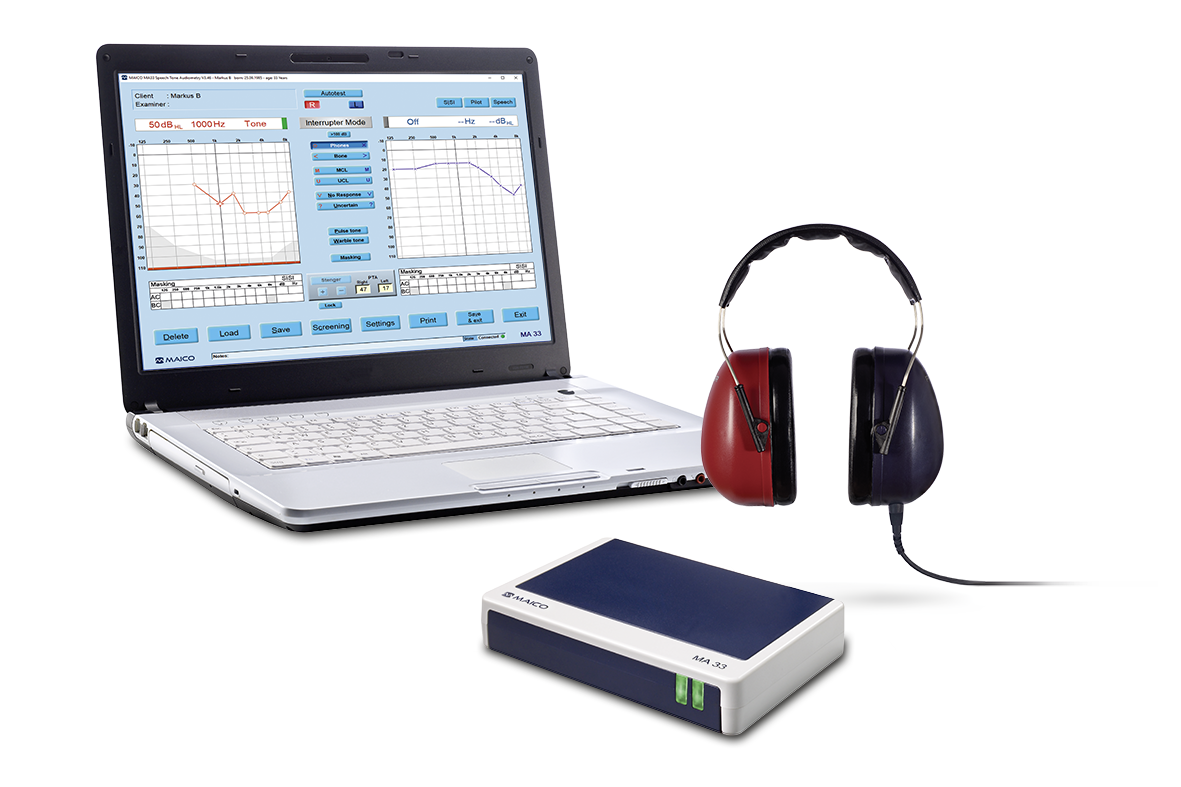 Maico Ma 33 Pc tabanlı OdyometreCebri Medikal